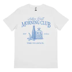 ASHTON HALL MORNING CLUB WHITE TEE