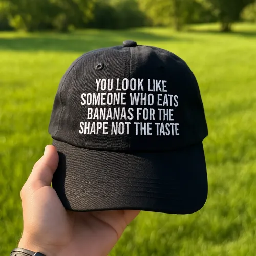 BANANAS FOR SHAPE BLACK DAD HAT
