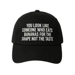 BANANAS FOR SHAPE BLACK DAD HAT