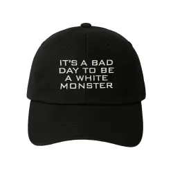 BAD DAY WHITE MONSTER BLACK DAD HAT