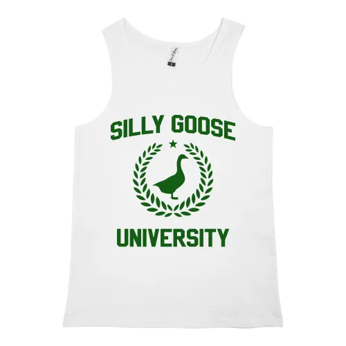 SILLY GOOSE WHITE SINGLET