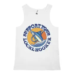 LOCAL HOOKER WHITE SINGLET