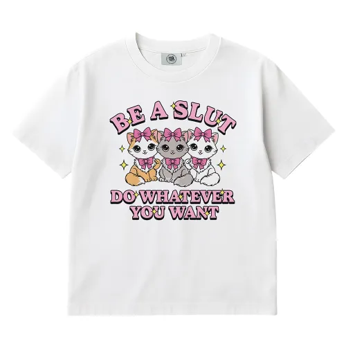 DO WHATEVER YOU WANT WHITE TEE