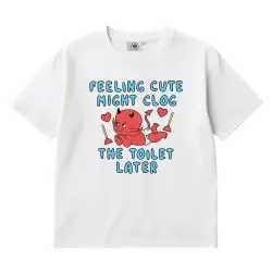 FEELING CUTE WHITE TEE