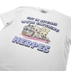 GET IN BITCHES WHITE TEE