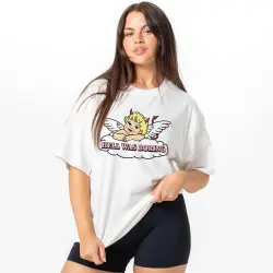 HELL WAS BORING WHITE TEE