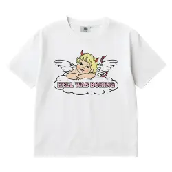 HELL WAS BORING WHITE TEE