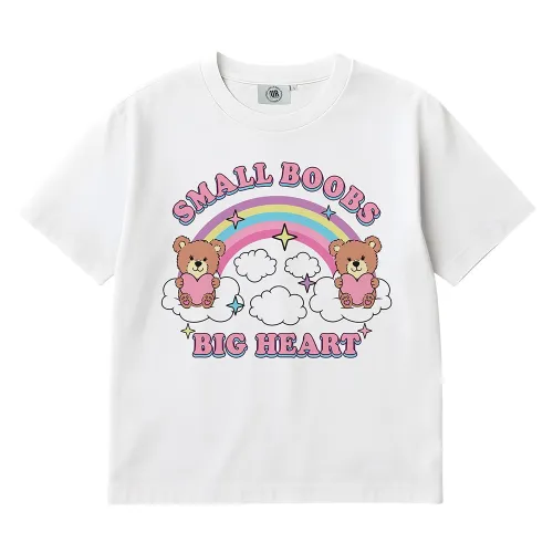 BIG HEART WHITE TEE