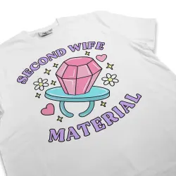 SECOND WIFE MATERIAL WHITE TEE