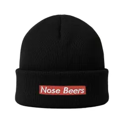 NOSE BEERS BLACK BEANIE