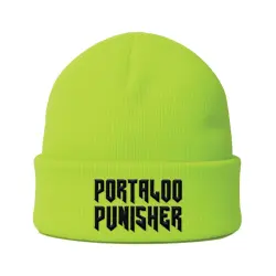 PORTALOO PUNISHER HI VIS LIME GREEN BEANIE