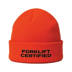 FORKLIFT CERTIFIED HI VIS ORANGE BEANIE
