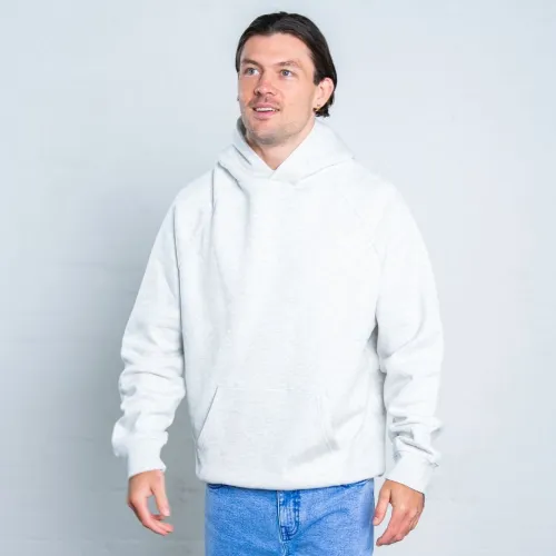 WHITE MARLE PREMIUM BLANK UNISEX HOODIE