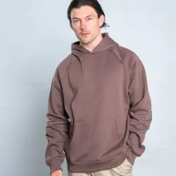 DARK BROWN PREMIUM BLANK UNISEX HOODIE