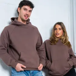 DARK BROWN PREMIUM BLANK UNISEX HOODIE