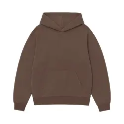 DARK BROWN PREMIUM BLANK UNISEX HOODIE