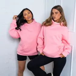 PINK PREMIUM BLANK UNISEX HOODIE