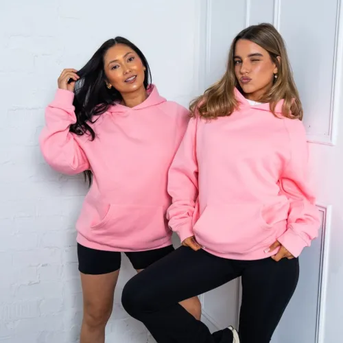 PINK PREMIUM BLANK UNISEX HOODIE