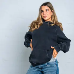 VINTAGE BLACK PREMIUM BLANK UNISEX HOODIE