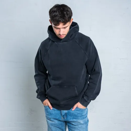 VINTAGE BLACK PREMIUM BLANK UNISEX HOODIE