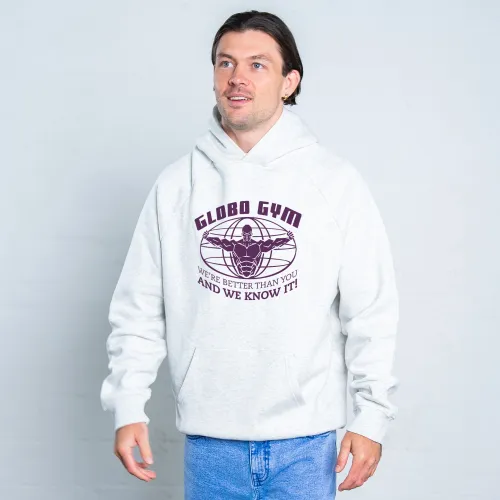 GLOBO GYM WHITE MARLE HOODIE