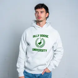 SILLY GOOSE WHITE MARLE HOODIE