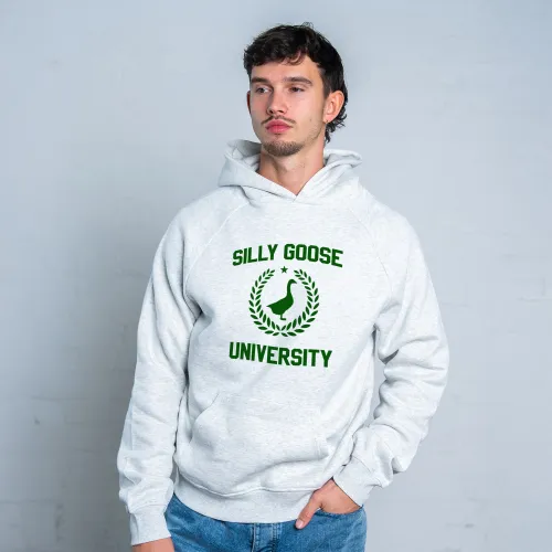 SILLY GOOSE WHITE MARLE HOODIE