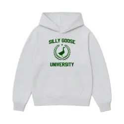 SILLY GOOSE WHITE MARLE HOODIE
