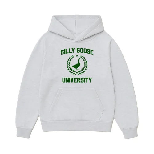 SILLY GOOSE WHITE MARLE HOODIE