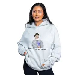 SHOVE IT MARGARET WHITE MARLE HOODIE