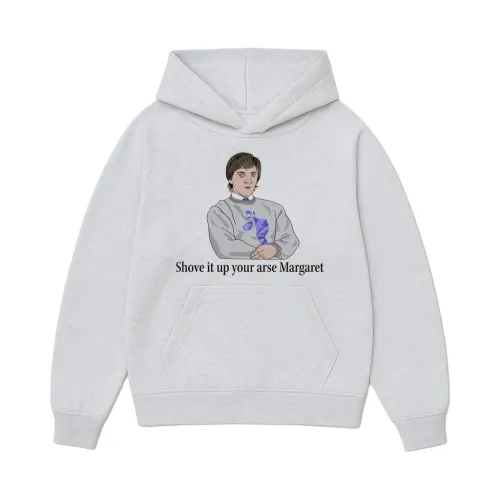 SHOVE IT MARGARET WHITE MARLE HOODIE