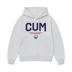 CUM UNIVERSITY WHITE MARLE HOODIE