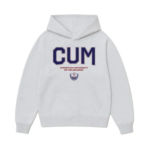CUM UNIVERSITY WHITE MARLE HOODIE