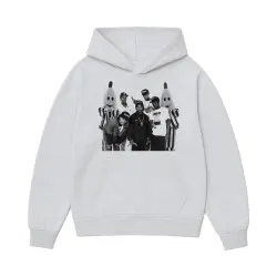 BWA WHITE MARLE HOODIE