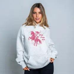 PINK PONY CLUB WHITE MARLE HOODIE