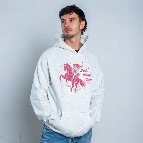 PINK PONY CLUB WHITE MARLE HOODIE