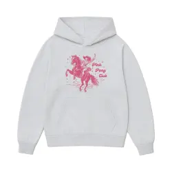 PINK PONY CLUB WHITE MARLE HOODIE