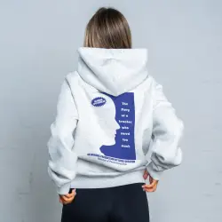 MR. THE MUSICAL WHITE MARLE HOODIE