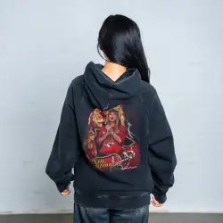 KC SWIFTS FRONT & BACK VINTAGE BLACK HOODIE