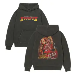 KC SWIFTS FRONT & BACK VINTAGE BLACK HOODIE