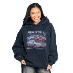 AU FALCON VINTAGE BLACK HOODIE