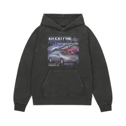 AU FALCON VINTAGE BLACK HOODIE