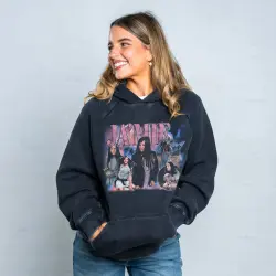 JA'MIE KING VINTAGE BLACK HOODIE