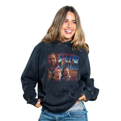 NIC CAGE VINTAGE BLACK HOODIE