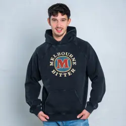MELBOURNE BITTER LOGO VINTAGE BLACK HOODIE