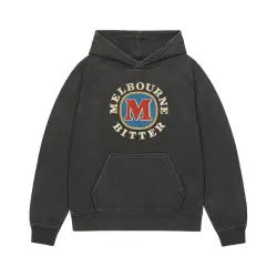 MELBOURNE BITTER LOGO VINTAGE BLACK HOODIE