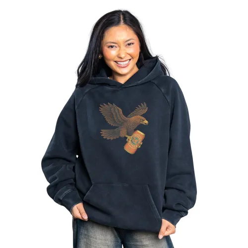 SINK YOUR CLAWS FRONT & BACK VINTAGE BLACK HOODIE