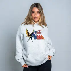 RETRO TRIPLE M LOGO WHITE MARLE HOODIE