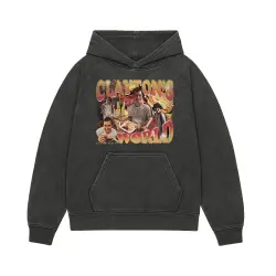 CLAYTON'S WORLD VINTAGE BLACK HOODIE