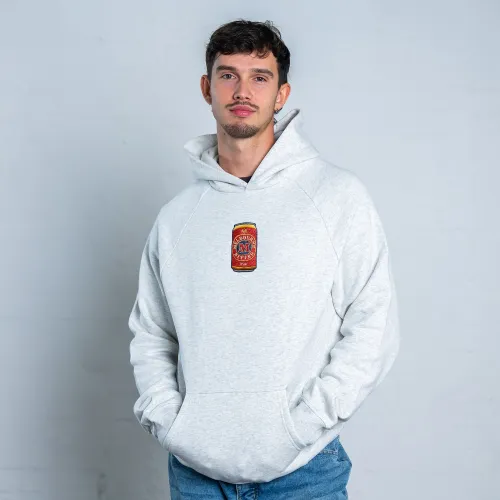 WHITE MARLE MELBOURNE BITTER CAN EMBROIDERED HOODIE